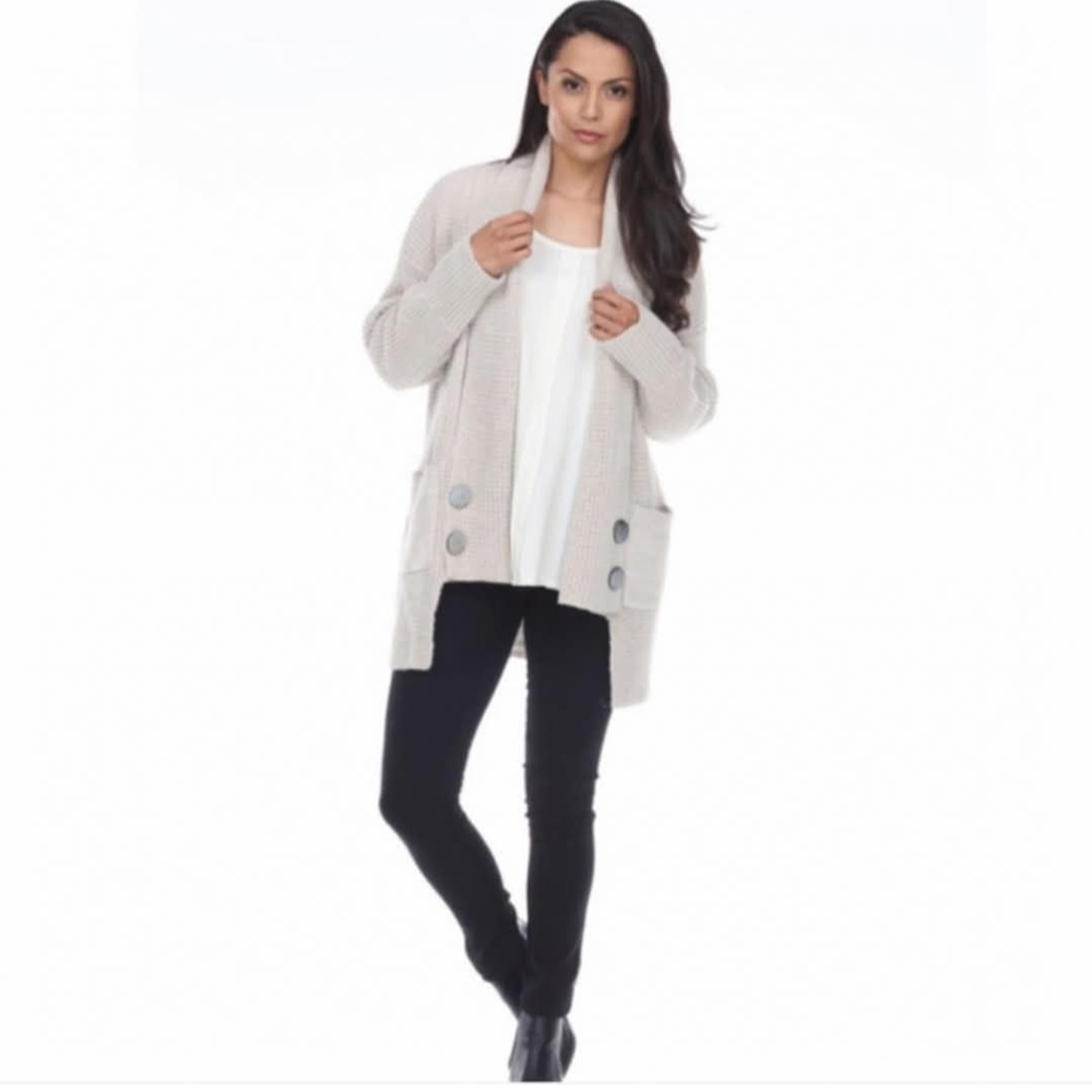 Neon Buddha Beige Buttoned Cardigan